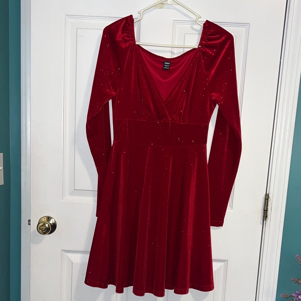 Red Long Sleeve Dress